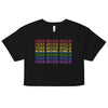 Kiss More Girls Rainbow Crop Top