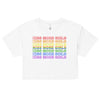 Kiss More Girls Rainbow Crop Top