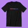Horizontal Bisexual Flag Line Shirt