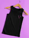 Pink Triangle Pocket Print Tank Top