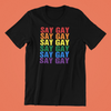 Say Gay Rainbow Shirt
