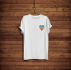 Gay Pride Shirt - Bleeding Rainbow Heart