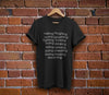 The L Word Lyrics Shirt - Unisex Black Tee