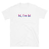 Hi I'm Bi - Bisexual Pride Shirt | QueerlyDesigns