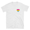 Pansexual Pride T-Shirt - Pansexual Heart Pocket Print Shirt