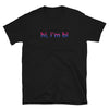 Hi I'm Bi - Bisexual Pride Shirt | QueerlyDesigns