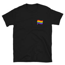  Pixelated Rainbow Flag Pocket Print Shirt