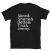 L Word Name List Shirt