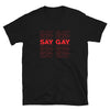 Say Gay Thank You Bag Shirt
