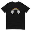 Skull Middle Fingers and Rainbow Shirt