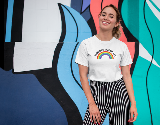 Support Queer Art Rainbow Shirt