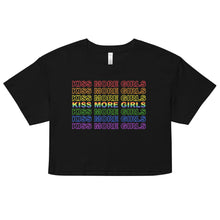  Kiss More Girls Rainbow Crop Top