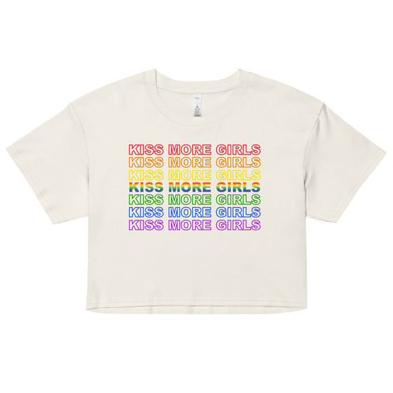 Kiss More Girls Rainbow Crop Top
