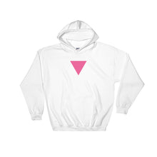  Gay Pride Pink Triangle Hoodie - White