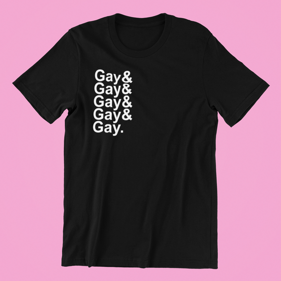 Gay&Gay&Gay&Gay&Gay Name List Shirt