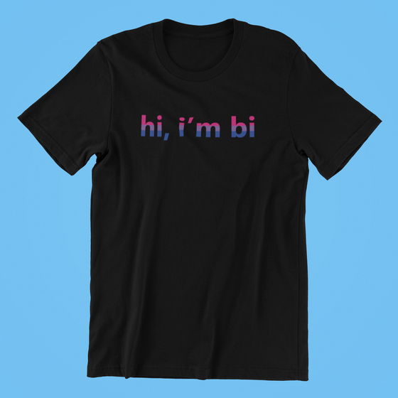 Hi I'm Bi - Bisexual Pride Shirt | QueerlyDesigns