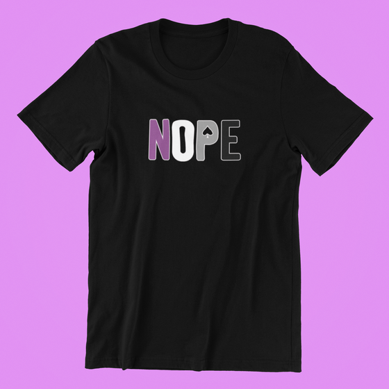 Nope Asexual Pride Shirt