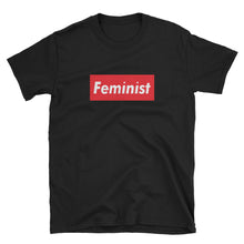  Feminist T-Shirt - Supreme Logo Tee Parody - Unisex Black Tee