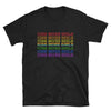 Kiss More Girls in Rainbow - Funny Lesbian Pride Shirt - Black