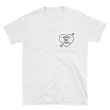  Hearts Not Parts - Pansexual Pride T-Shirt
