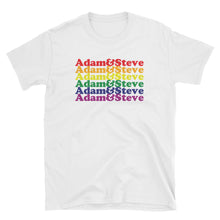  Adam and Steve Rainbow Gay Pride Shirt - White