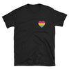 Pansexual Pride T-Shirt - Pansexual Heart Pocket Print Shirt