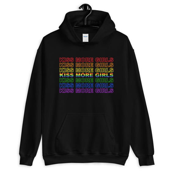 Kiss More Girls Rainbow Hoodie