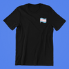 Pixelated Trans Flag Pocket Print Shirt