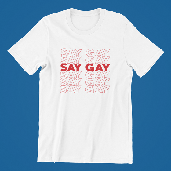 Say Gay Thank You Bag Shirt